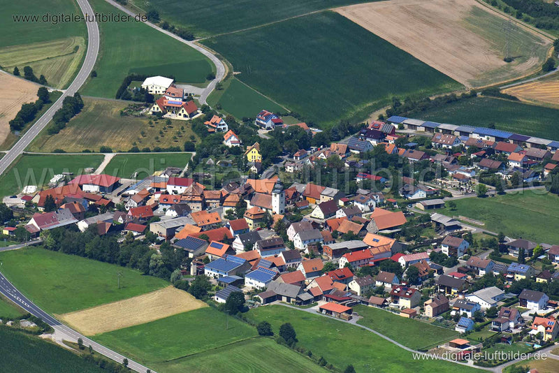 Luftaufnahme Altmannshausen in Markt Bibart | Mittelfranken, Bayern