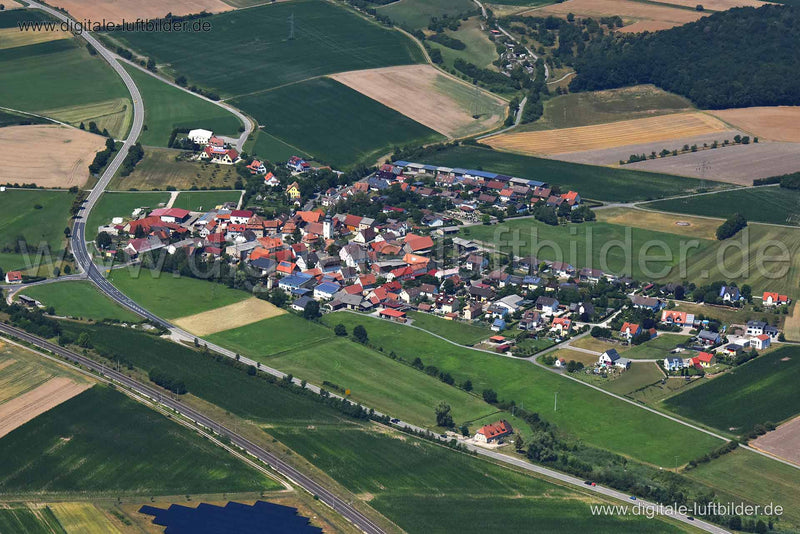Luftaufnahme Altmannshausen in Markt Bibart | Mittelfranken, Bayern