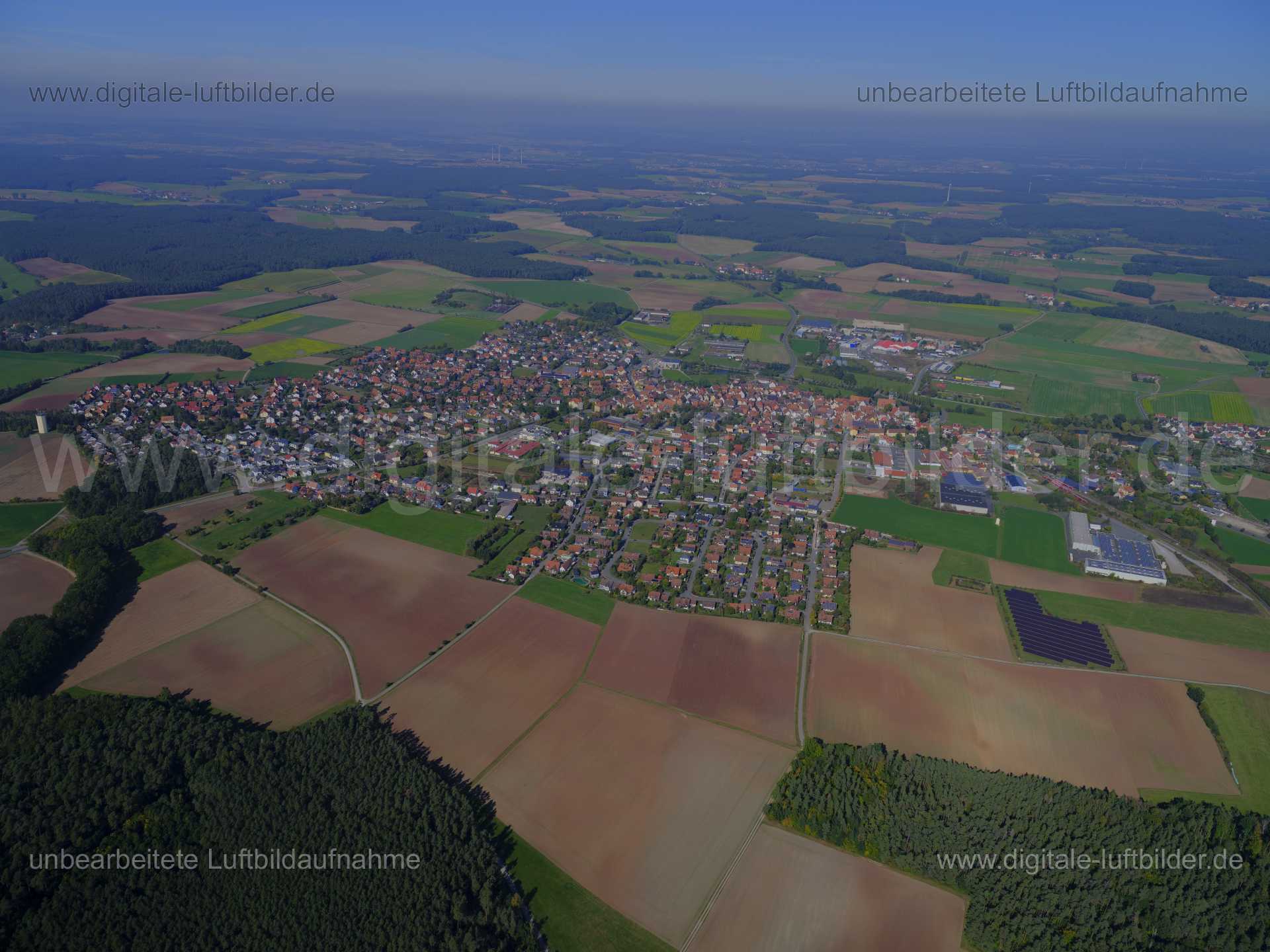 Luftbild Markt Erlbach, Markt Erlbach