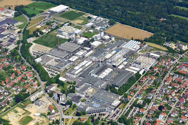 Luftaufnahme Gewerbegebiet Meitingen in Meitingen | Schwaben, Bayern