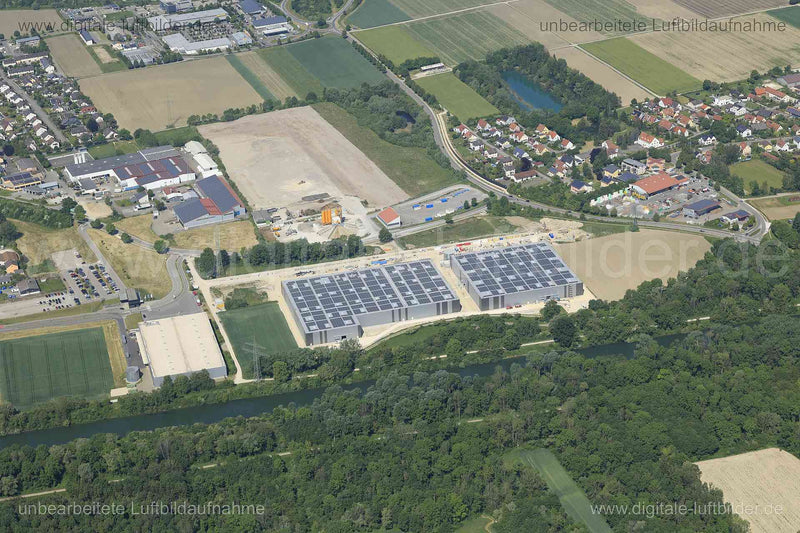 Luftaufnahme Meitingen in Meitingen | Schwaben, Bayern