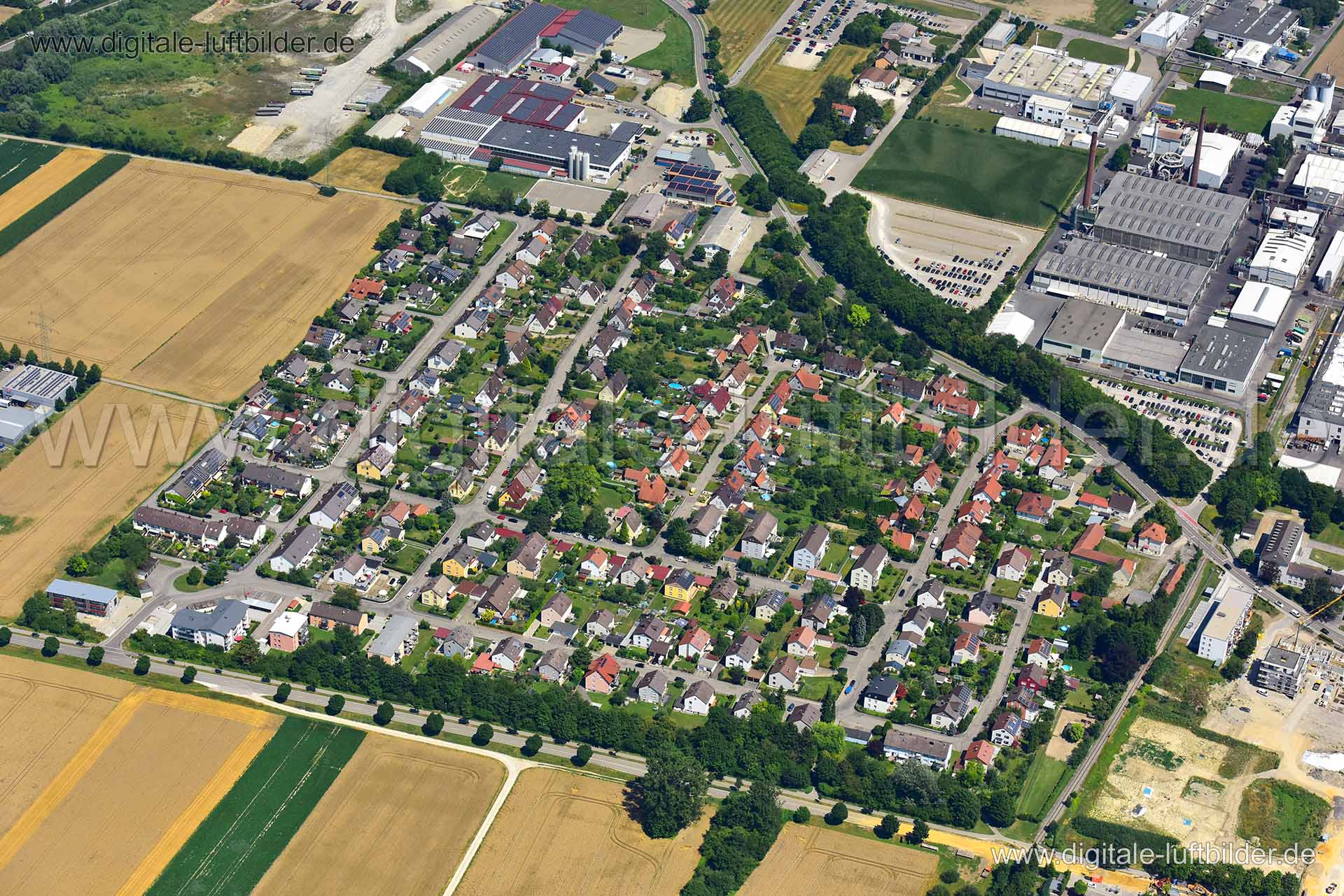 Luftaufnahme Meitingen in Meitingen | Schwaben, Bayern