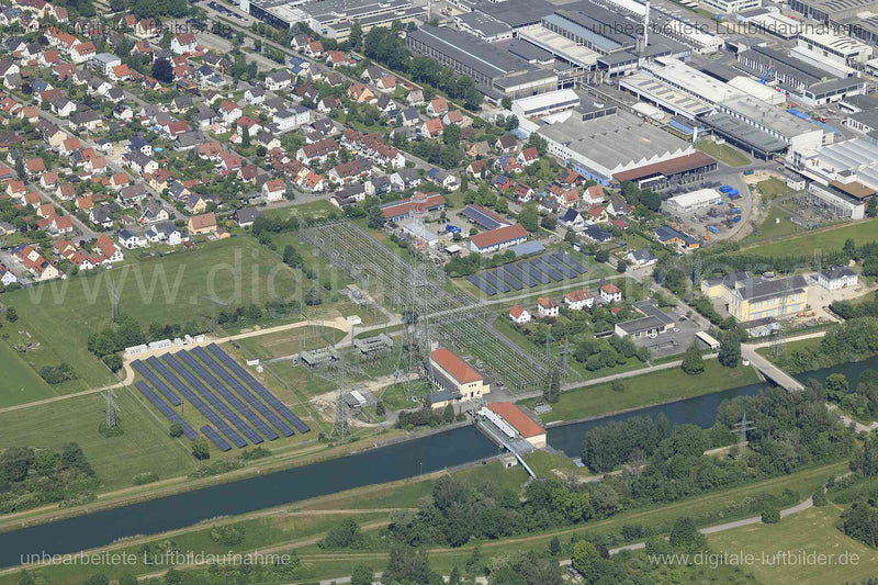 Luftaufnahme Umspannwerk Meitingen in Meitingen | Schwaben, Bayern