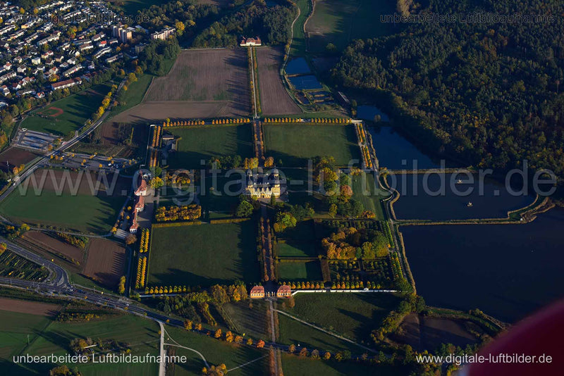 Luftaufnahme Schloss Seehof in Memmelsdorf | Oberfranken, Bayern