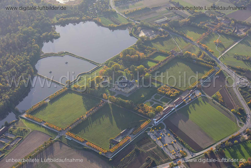 Luftaufnahme Schloss Seehof in Memmelsdorf | Oberfranken, Bayern