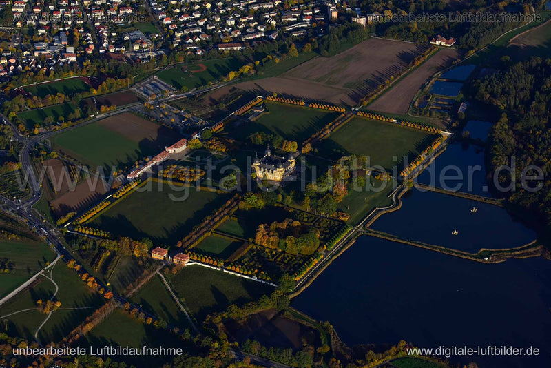 Luftaufnahme Schloss Seehof in Memmelsdorf | Oberfranken, Bayern