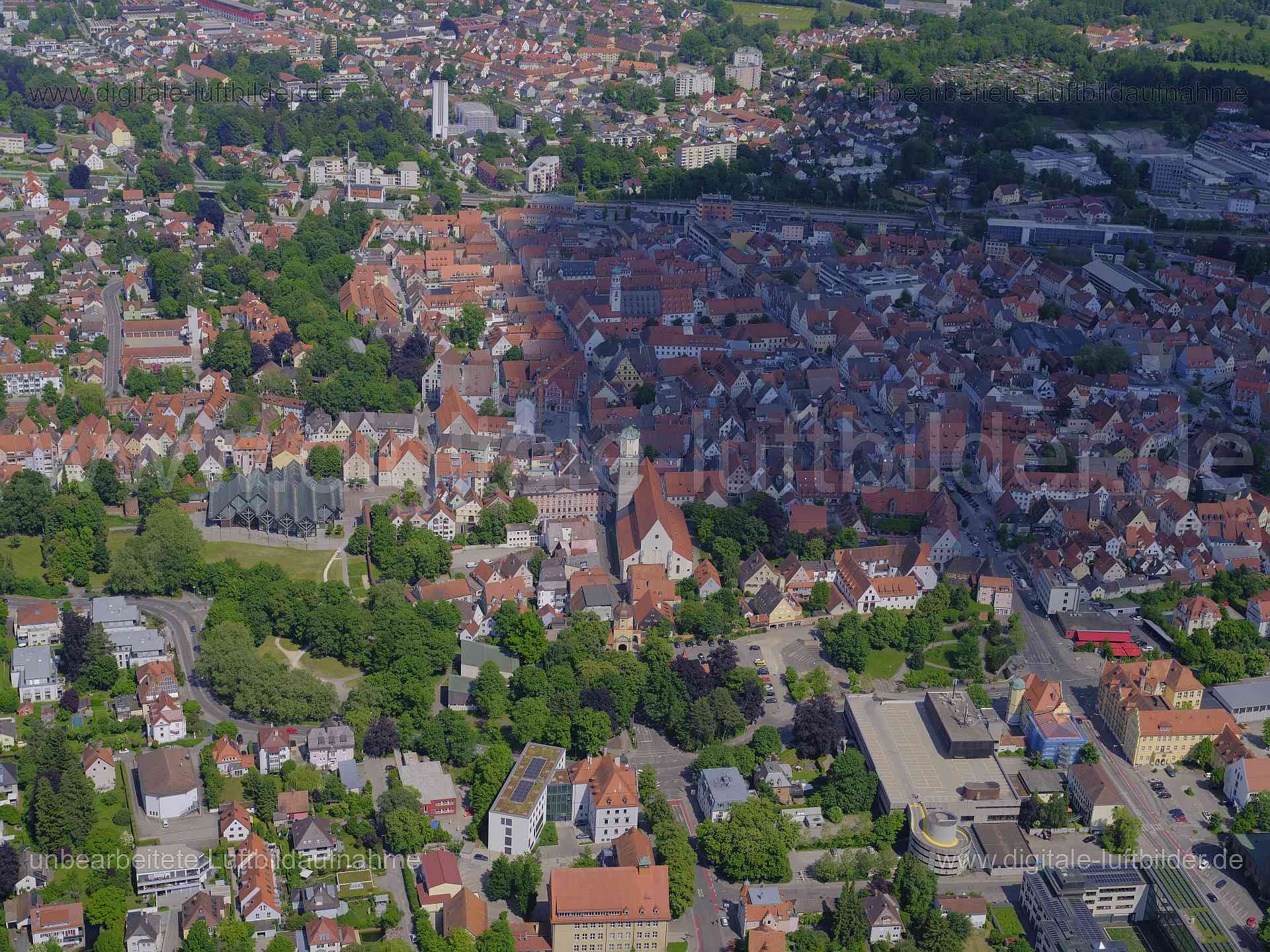 Luftaufnahme Memmingen in Memmingen | Schwaben, Bayern