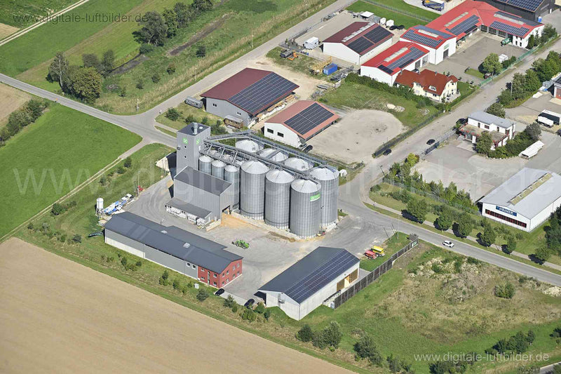 Luftaufnahme Raiffeisen-Agrar-Zentrum in Motzenhofen | Schwaben, Bayern