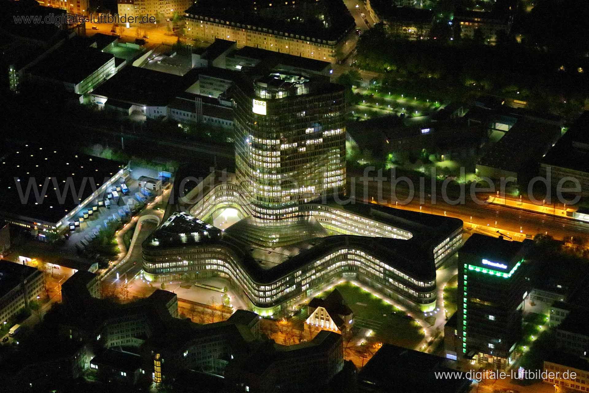 Luftaufnahme ADAC in München | Oberbayern, Bayern