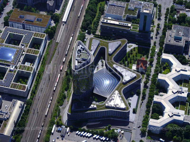 Luftaufnahme ADAC in München | Oberbayern, Bayern