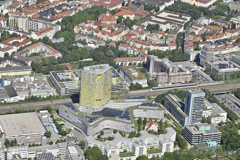 Luftaufnahme ADAC München in München | Oberbayern, Bayern