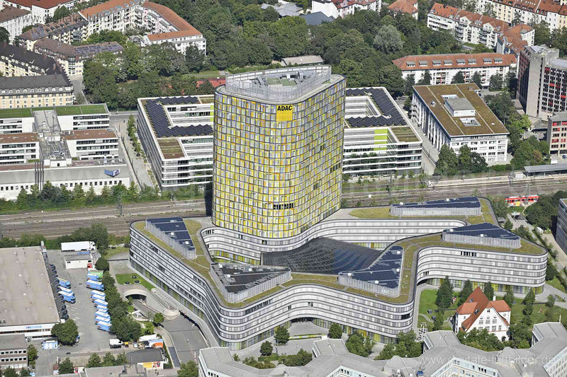 Luftaufnahme ADAC München in München | Oberbayern, Bayern