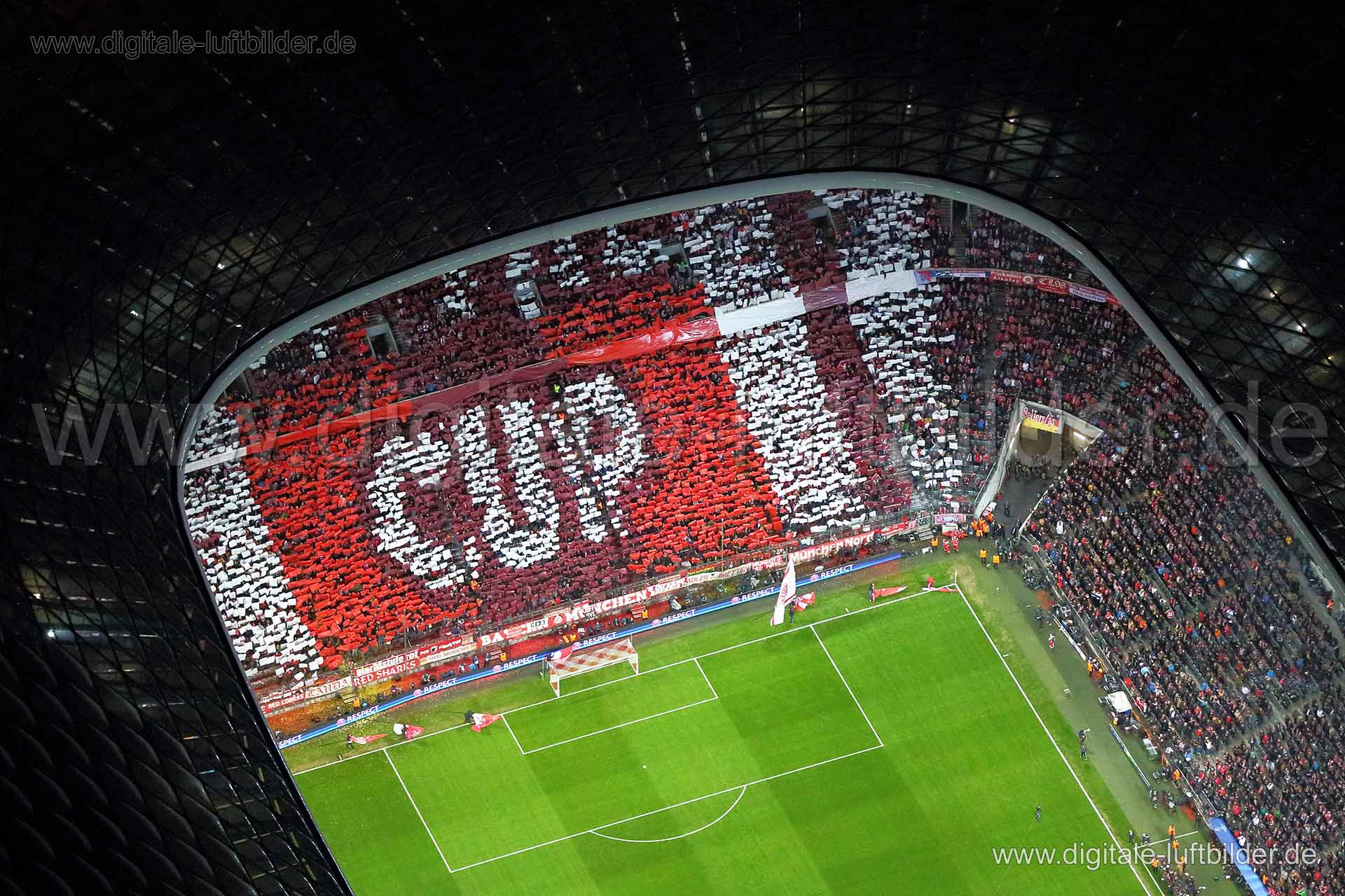 Luftaufnahme Allianz Arena in München | Oberbayern, Bayern