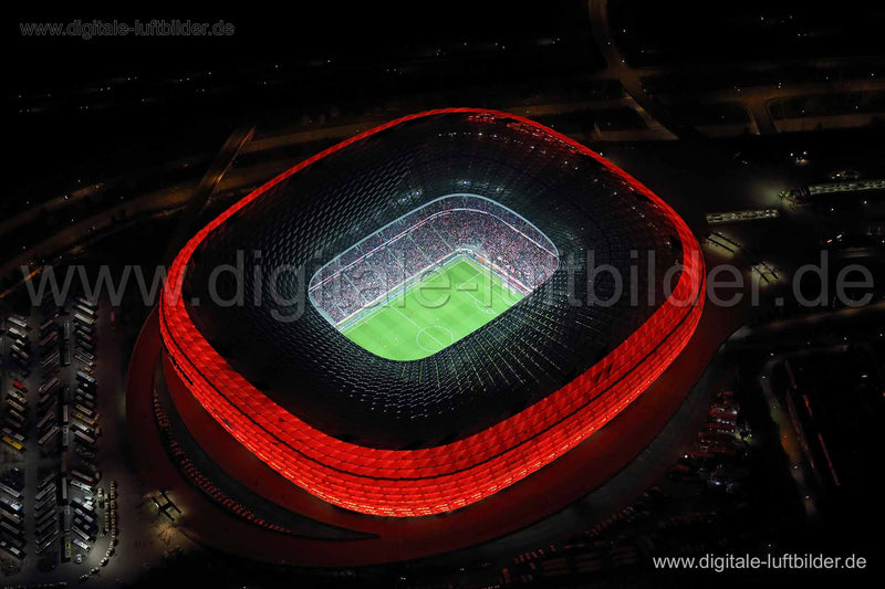 Luftaufnahme Allianz Arena in München | Oberbayern, Bayern