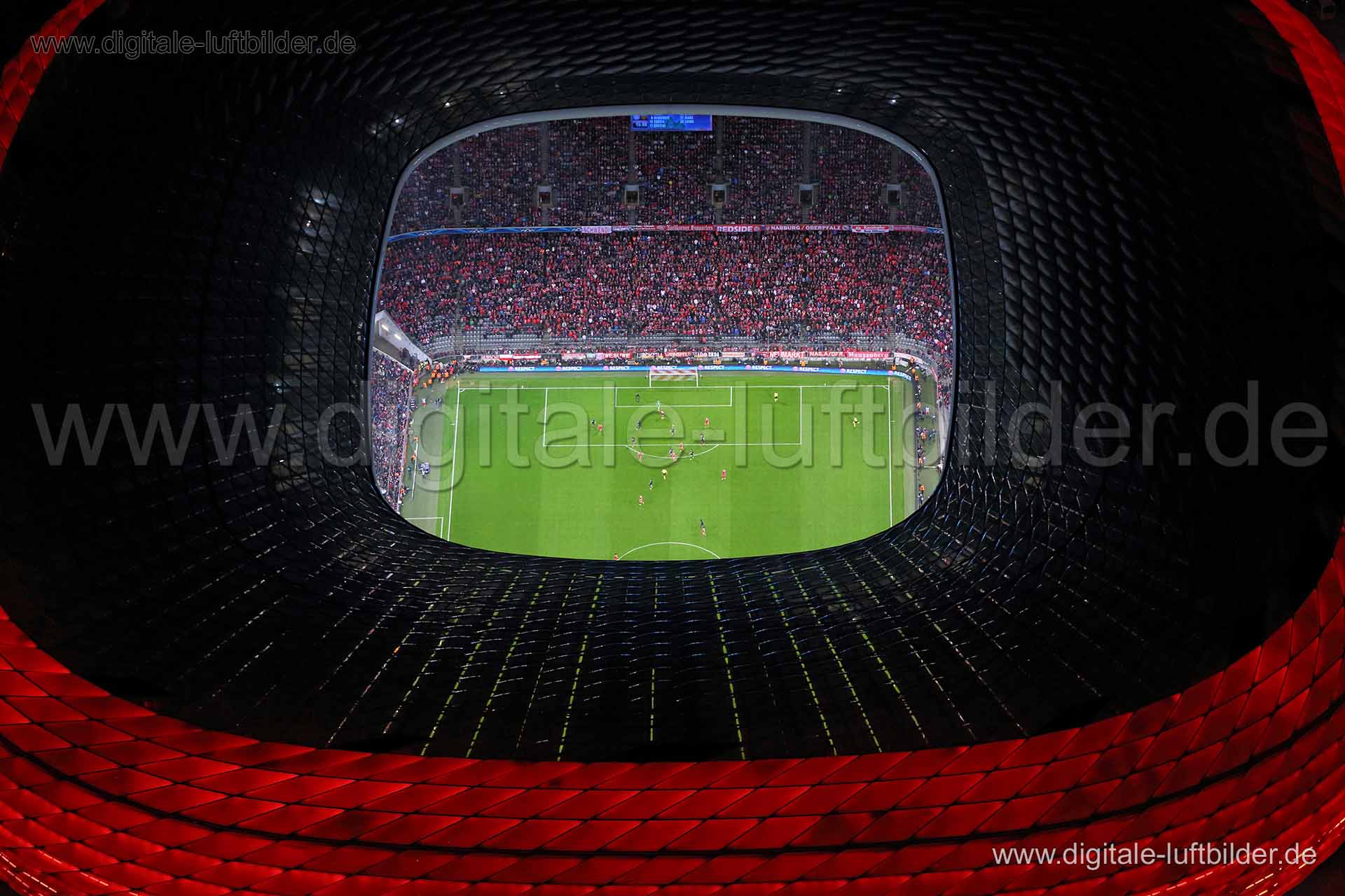 Luftaufnahme Allianz Arena in München | Oberbayern, Bayern