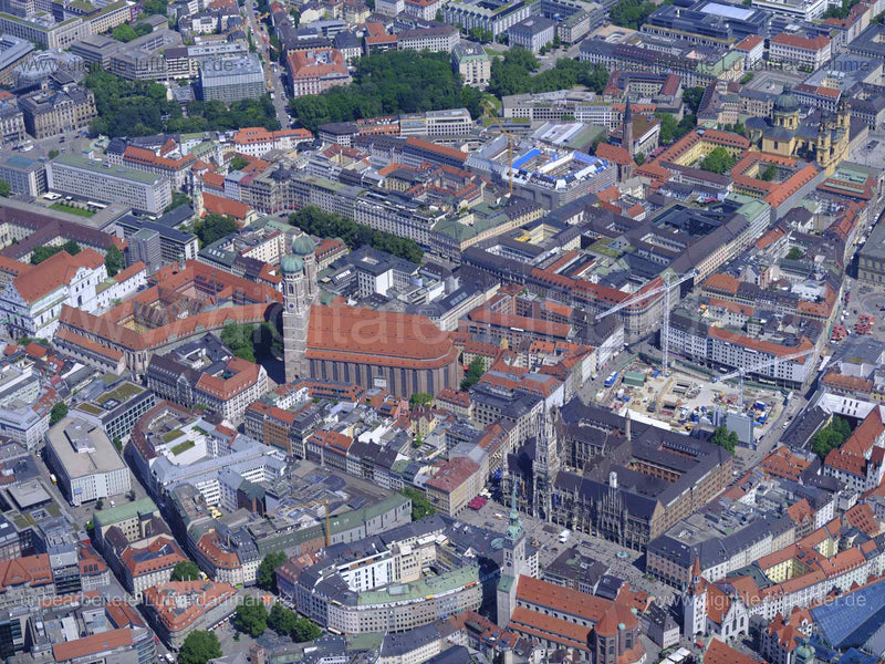 Luftaufnahme Altstadt München in München | Oberbayern, Bayern