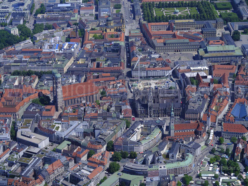 Luftaufnahme Altstadt München in München | Oberbayern, Bayern
