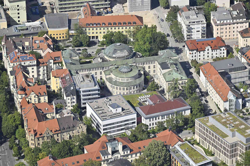Luftaufnahme Anatomische Anstalt München in München | Oberbayern, Bayern