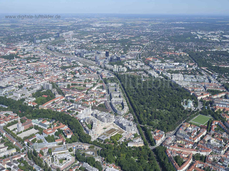 Luftaufnahme Au, München in München | Oberbayern, Bayern