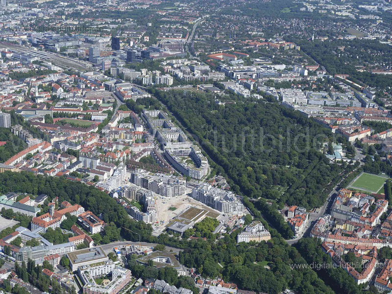 Luftaufnahme Au, München in München | Oberbayern, Bayern