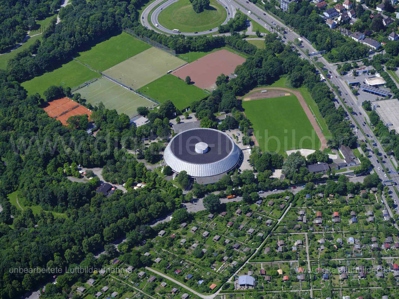 Luftaufnahme Audi Dome München in München | Oberbayern, Bayern