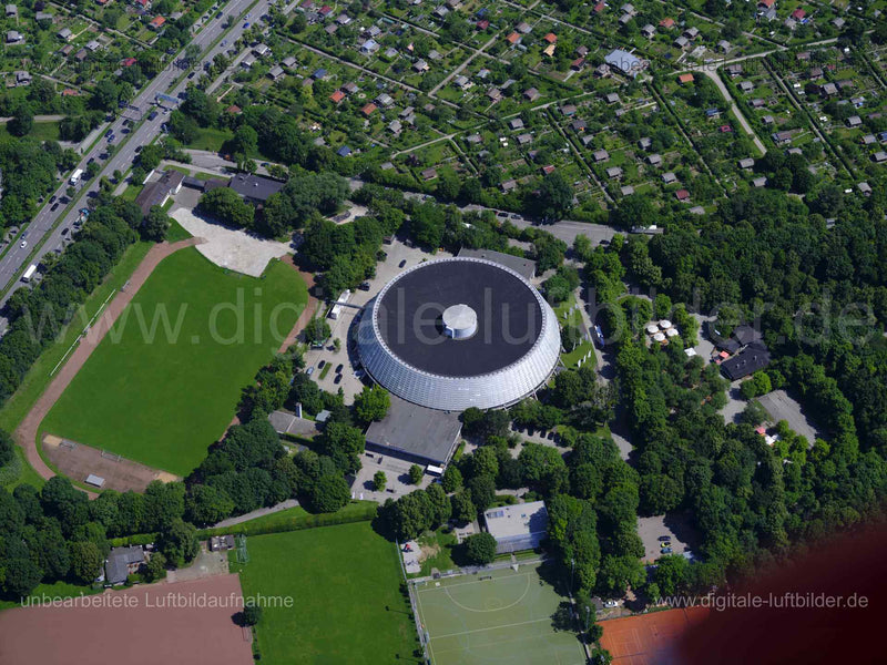 Luftaufnahme Audi Dome München in München | Oberbayern, Bayern