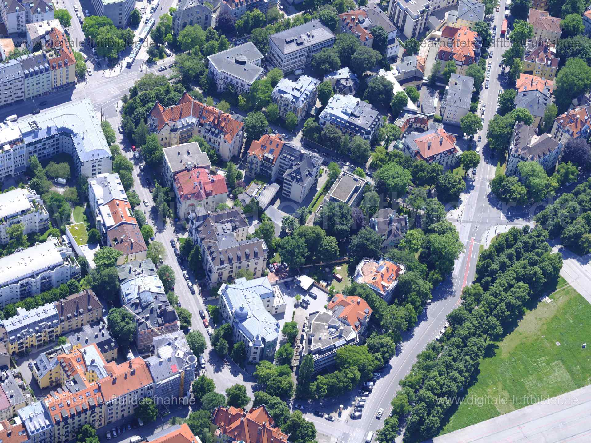 Luftaufnahme Bavariaring in München | Oberbayern, Bayern