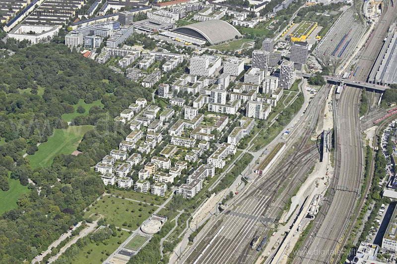 Luftaufnahme Birketweg in München | Oberbayern, Bayern