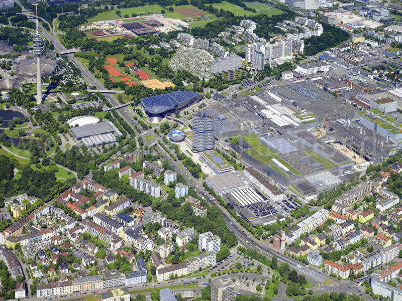 Luftaufnahme BMW AG in München | Oberbayern, Bayern