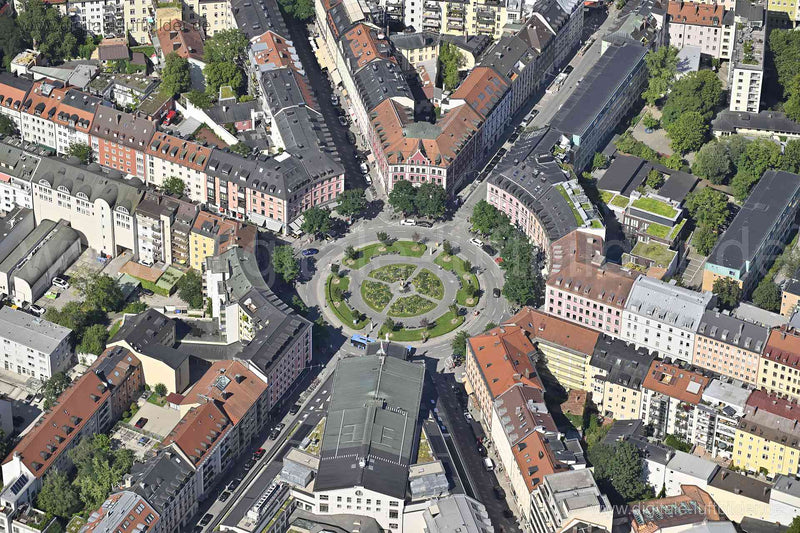 Luftaufnahme Gärtnerplatz in München | Oberbayern, Bayern