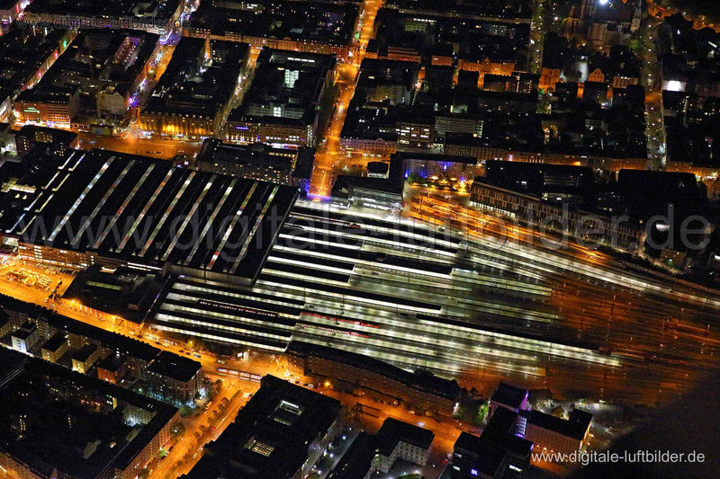Luftaufnahme Hauptbahnhof in München | Oberbayern, Bayern