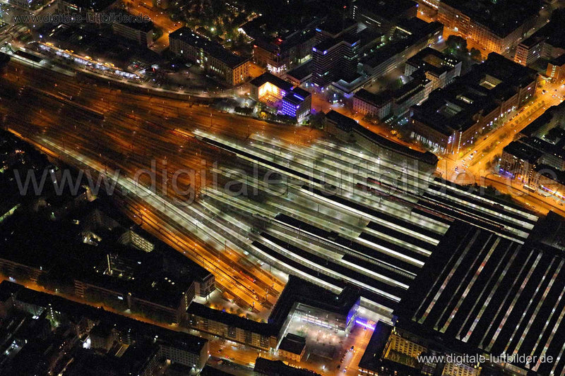 Luftaufnahme Hauptbahnhof in München | Oberbayern, Bayern