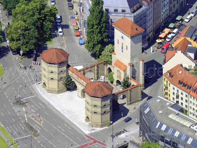 Luftaufnahme Isartor in München | Oberbayern, Bayern