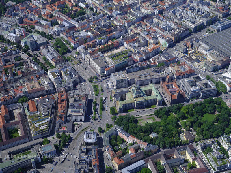 Luftaufnahme Karlsplatz in München | Oberbayern, Bayern
