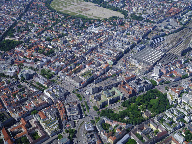 Luftaufnahme Karlsplatz in München | Oberbayern, Bayern