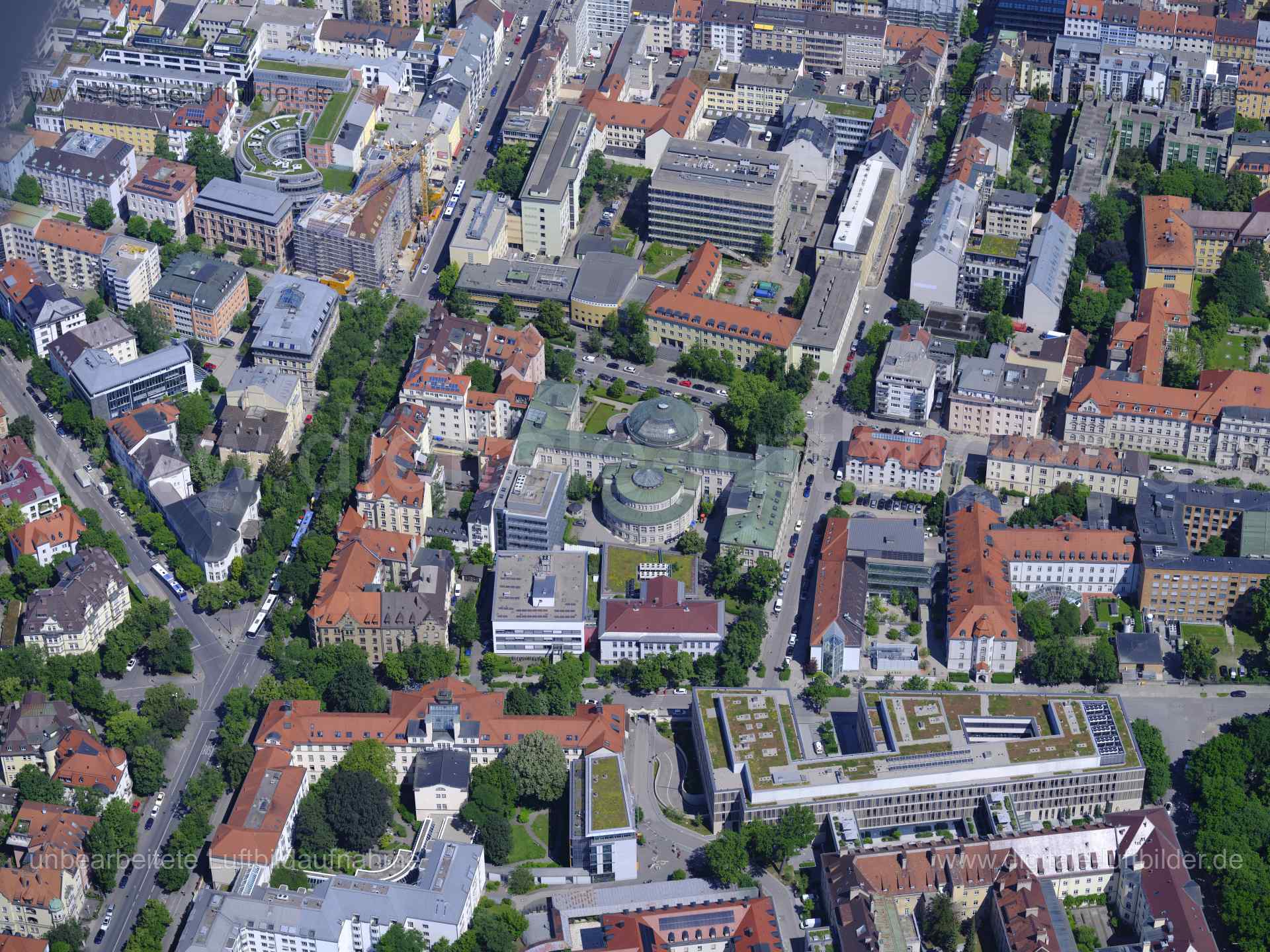 Luftaufnahme Klinikviertel München in München | Oberbayern, Bayern