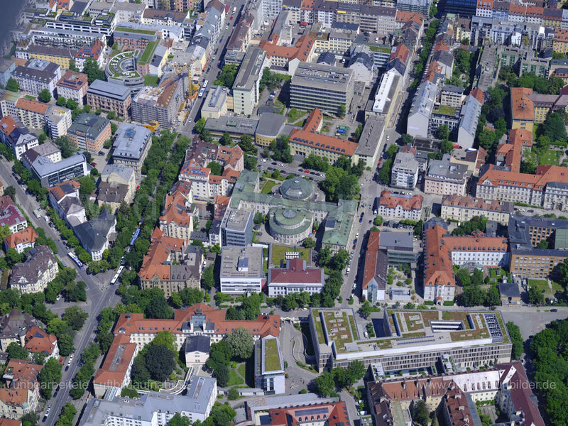 Luftaufnahme Klinikviertel München in München | Oberbayern, Bayern