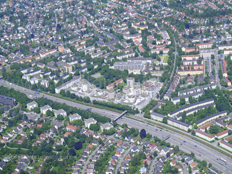 Luftaufnahme Ludlstraße in München | Oberbayern, Bayern