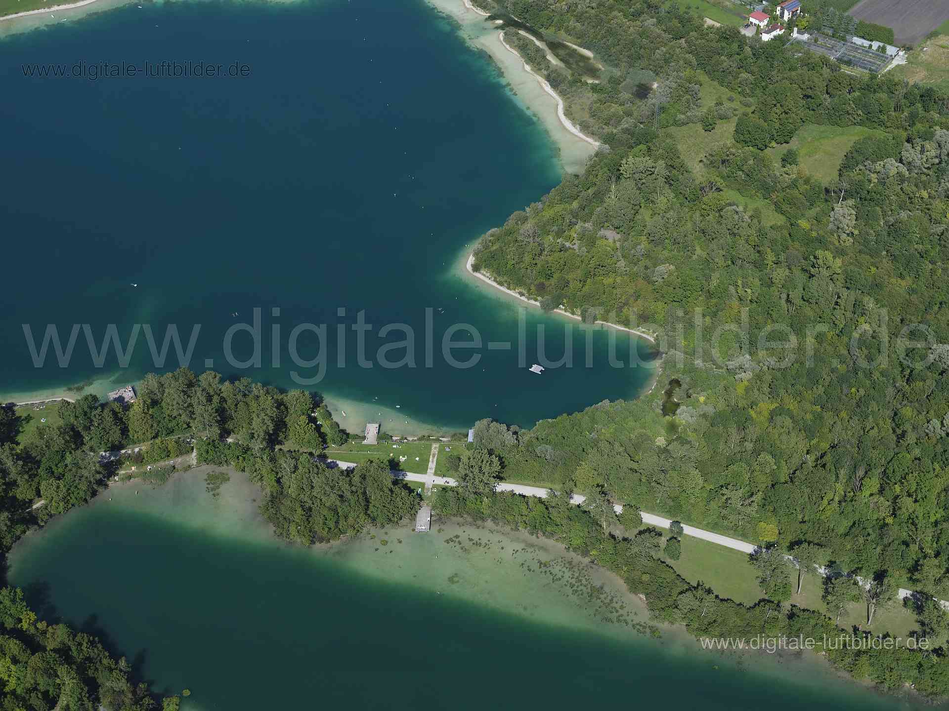 Luftaufnahme Lußsee in München | Oberbayern, Bayern