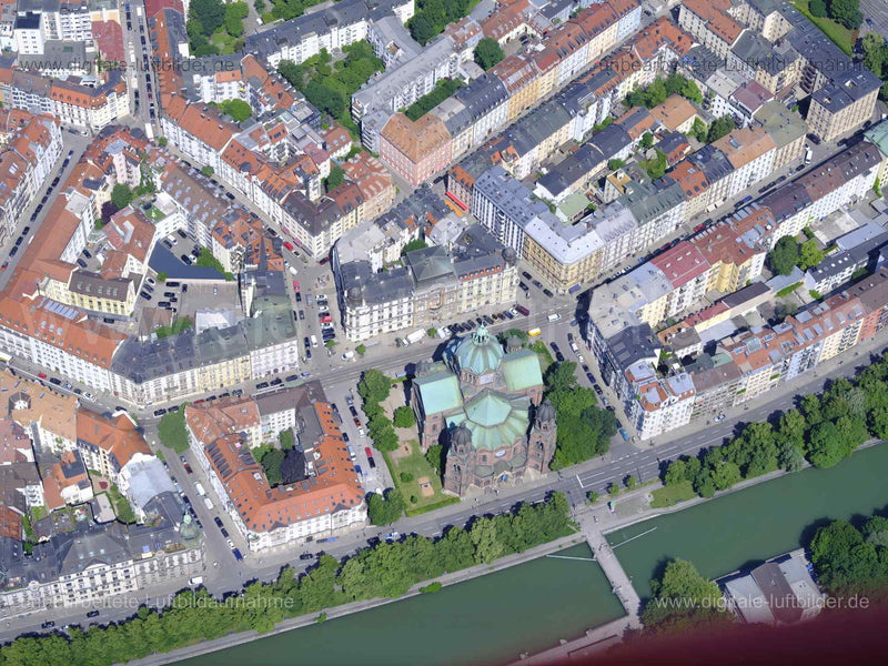 Luftaufnahme Mariannenplatz in München | Oberbayern, Bayern
