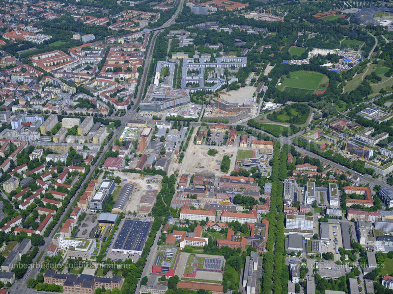 Luftaufnahme Maxvorstadt in München | Oberbayern, Bayern