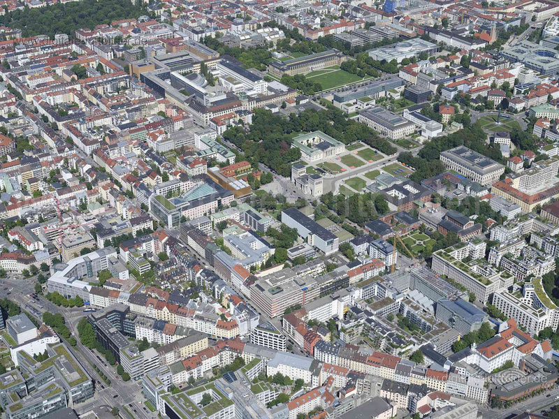 Luftaufnahme Maxvorstadt in München | Oberbayern, Bayern