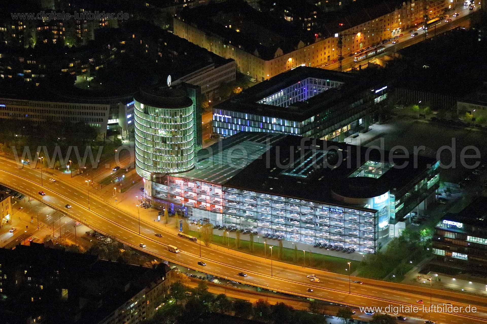 Luftaufnahme Mercedes Benz in München | Oberbayern, Bayern