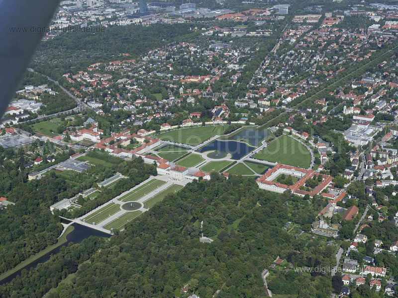Luftaufnahme Nymphenburg in München | Oberbayern, Bayern