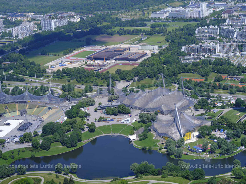 Luftaufnahme Olympiapark München in München | Oberbayern, Bayern