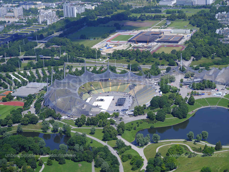 Luftaufnahme Olympiapark München in München | Oberbayern, Bayern