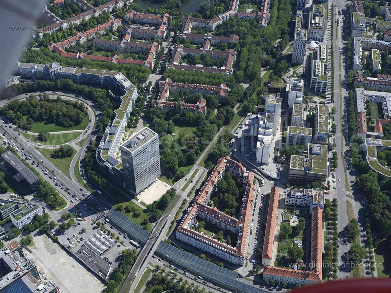 Luftaufnahme Schwabing in München | Oberbayern, Bayern