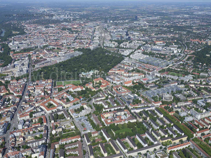 Luftaufnahme Südfriedhof München in München | Oberbayern, Bayern