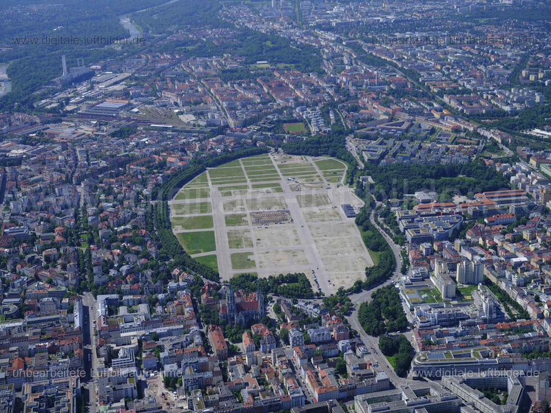 Luftaufnahme Theresienwiese in München | Oberbayern, Bayern