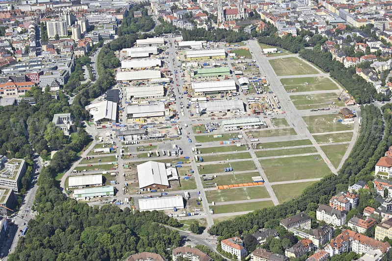 Luftaufnahme Theresienwiese in München | Oberbayern, Bayern
